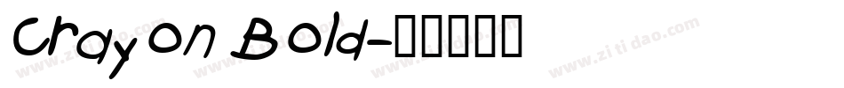 Crayon Bold字体转换